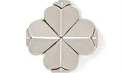 Kate Spade New York Mini Spade Flower Pendant Necklace In Silver