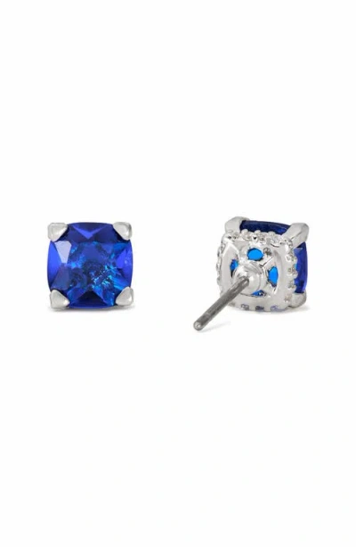 Kate Spade New York Square Cubic Zirconia Stud Earrings In Blue