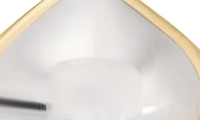 Kate Spade Two-tone Sculpted Spade Mini Stud Earrings In Gold