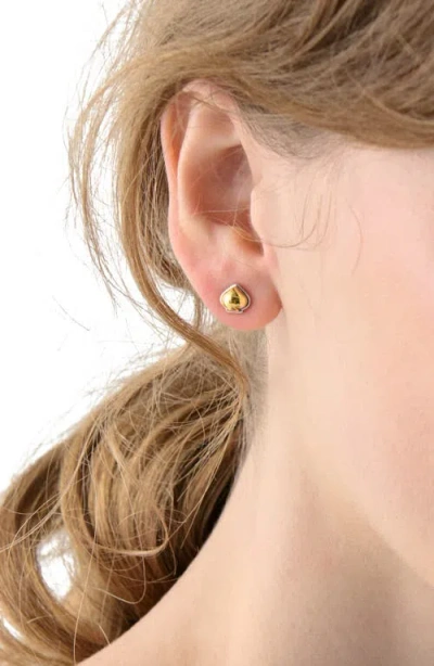 Kate Spade New York Sculpted Spade Mini Stud Earrings In Gold