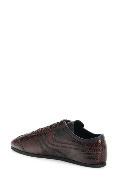 Dries Van Noten Lizard Embossed Sneaker In Multi