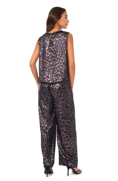 Vince Camuto Metallic Wide Leg Pants In Animal Print