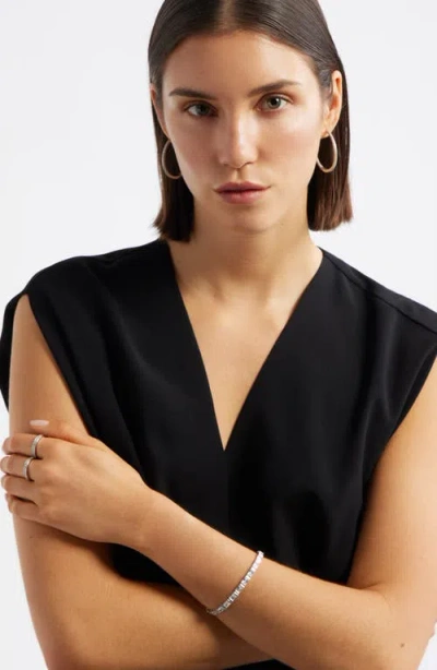 Nordstrom Cubic Zirconia Stretch Bracelet In Metallic