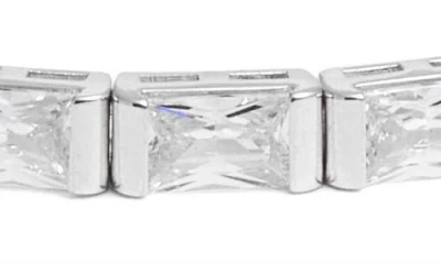 Nordstrom Cubic Zirconia Stretch Bracelet In Metallic