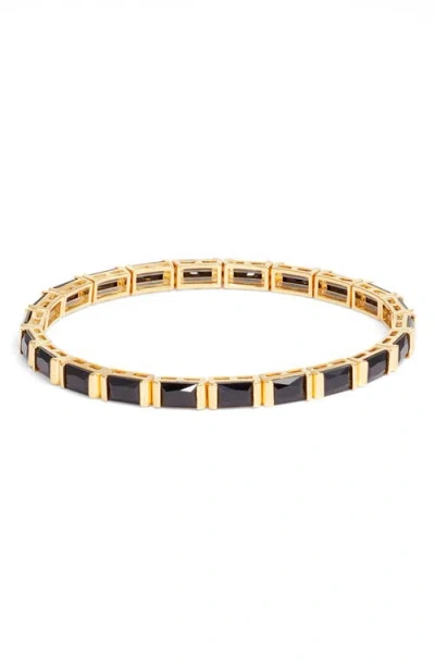 Nordstrom Cubic Zirconia Stretch Bracelet In Gold