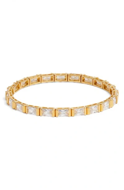 Nordstrom Cubic Zirconia Stretch Bracelet In Gold