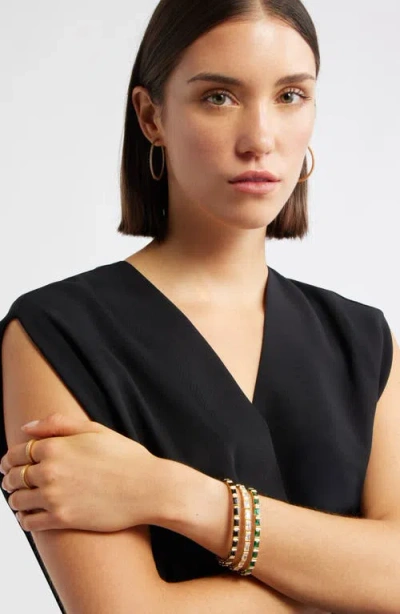 Nordstrom Cubic Zirconia Stretch Bracelet In Gold