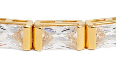Nordstrom Cubic Zirconia Stretch Bracelet In Gold