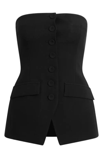 Favorite Daughter Phoebe The Dream Bustier Top In Black