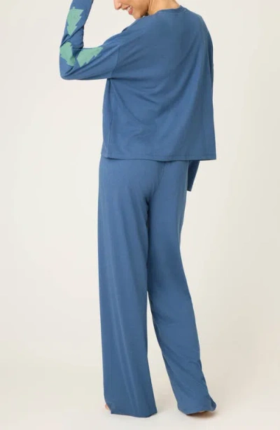 Pj Salvage Holiday Softee Pajamas In Blue