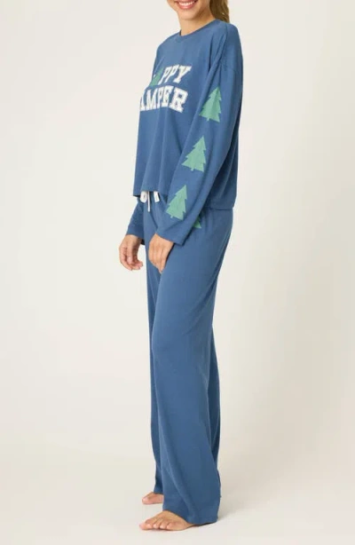 Pj Salvage Holiday Softee Pajamas In Blue