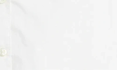 Frame The Low Collar Cotton Poplin Button-up Shirt In White