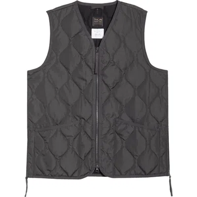 Taion Military Onion Quilt Water Repellent 800 Fill Power Down Vest In Gray