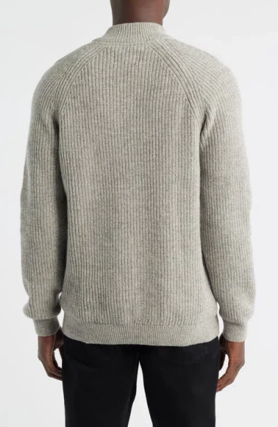 Barbour Horsef Lambswool Half Zip Pullover In Gray