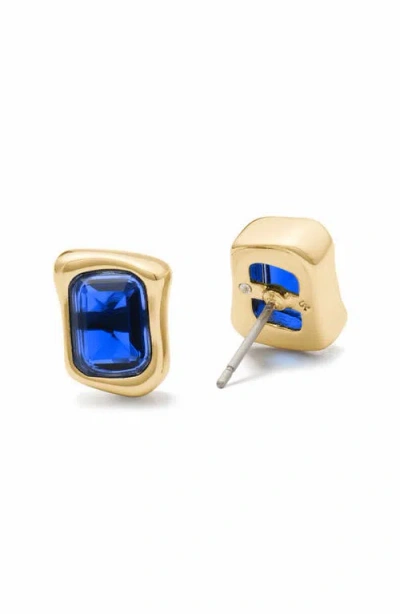 Kate Spade New York Molten Glass Stud Earrings In Blue