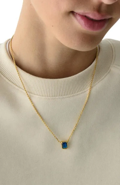 Kate Spade Cubic Zirconia Molten Pendant Necklace In Gold