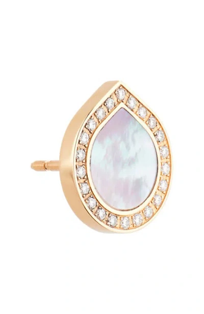 Repossi Antifer Pavè Diamond Stud Earrings In Gold