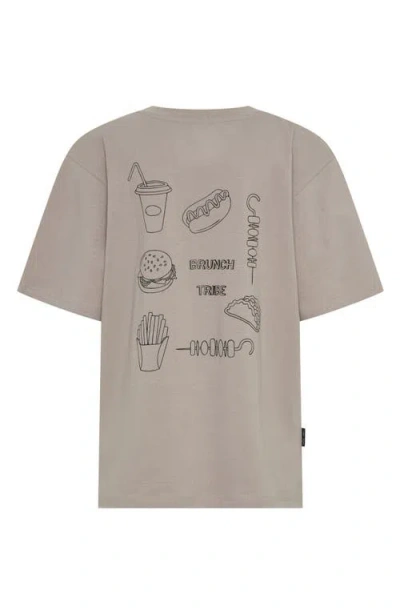 Tiny Tribe Kids' Brunch Tribe Graphic T-shirt In Brown