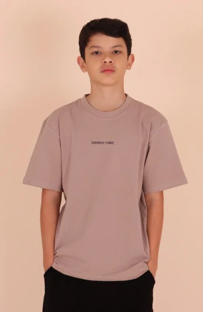 Tiny Tribe Kids' Brunch Tribe Graphic T-shirt In Brown