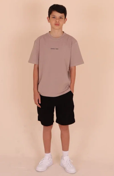 Tiny Tribe Kids' Brunch Tribe Graphic T-shirt In Brown