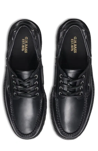 G.h.bass Ranger Camp Moc Toe Loafer In Black