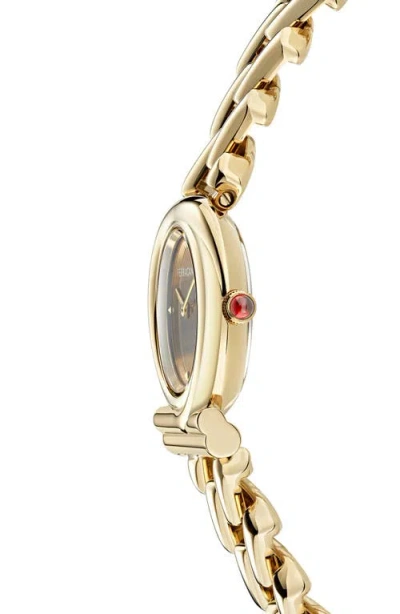 Ferragamo Gancini Twisted Chain Watch In Gold