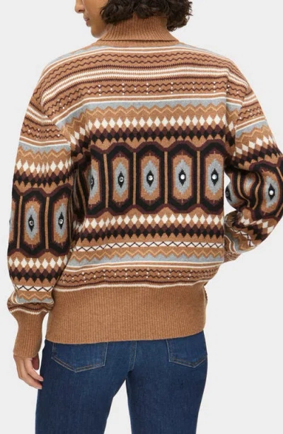 Aligne Christine Fairisle Pullover In Brown