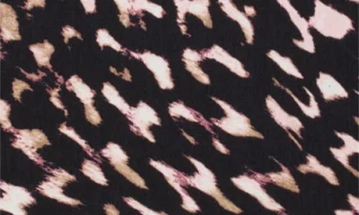 Anne Klein Abstract Print Knit Back Top In Multi