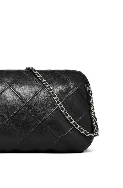 Tory Burch Fleming Soft Leather Crossbody Bag In Black