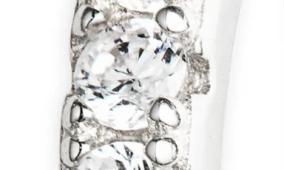 Chanteur Kids' Pavé Crystal Hoop Earrings In Silver