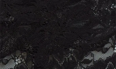 Rabanne Twist Front Off The Shoulder Long Sleeve Lace Midi Dress In Black