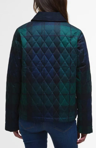 Barbour Louden Tartan Quilted Jacket In Multi
