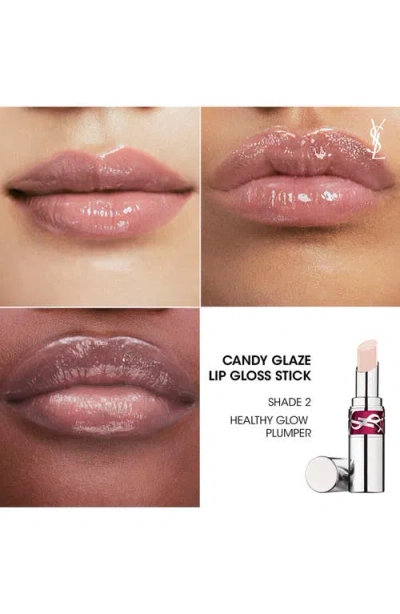 Saint Laurent Yves  Candy Glaze Lip Gloss Stick & Loveshine Plumping Lip Oil Gloss Set $82 Value In Multi