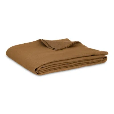 Lands Downunder Milo Linen Blanket In Brown