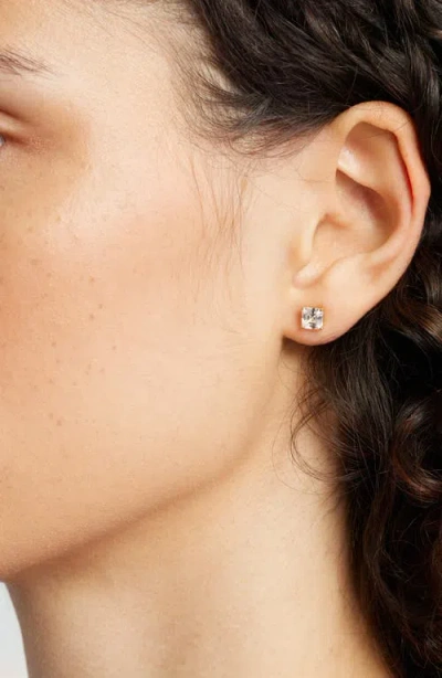 Nordstrom 3-pack Cubic Zirconia Square Stud Earrings In White