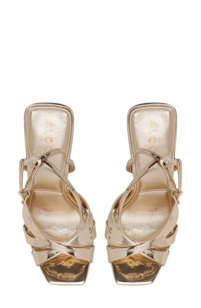 Aldo Meteora Ankle Strap Sandal In Gold