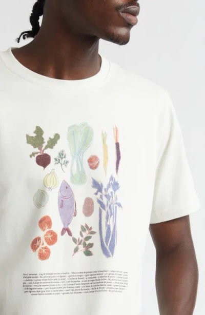 De Bonne Facture Tunisian Recipe Graphic T-shirt In Neutral