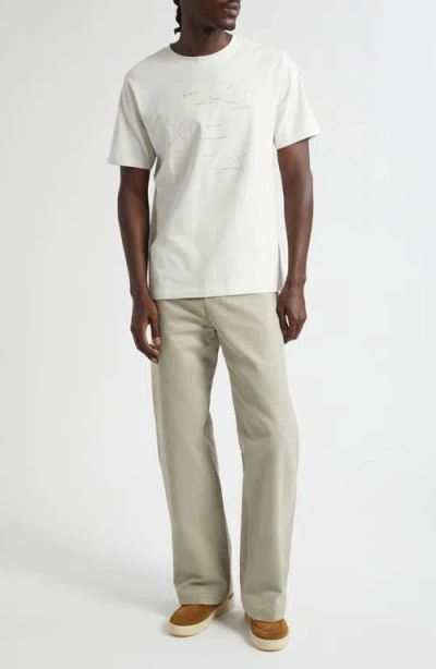 De Bonne Facture Wide Leg Work Pants In Neutral