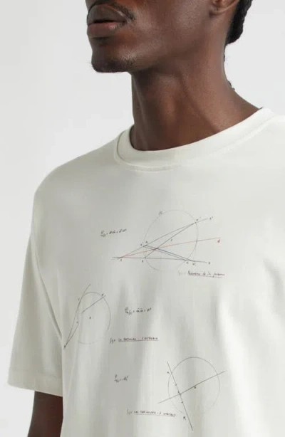 De Bonne Facture Geometry Notes Graphic T-shirt In White