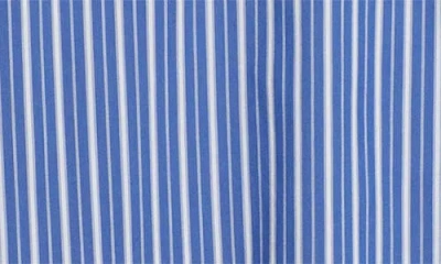 Krost Regular Fit Bold Stripe Stretch Cotton Blend Button-up Shirt In Blue