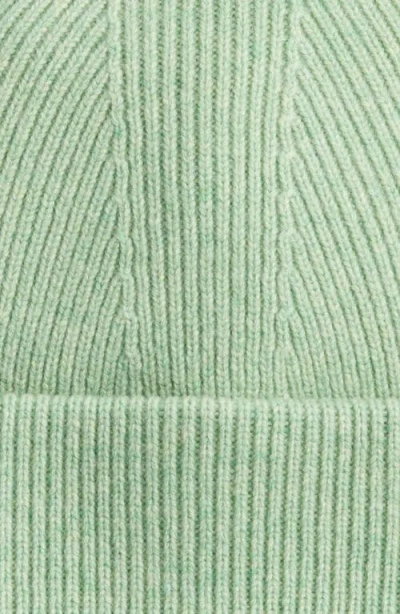 Krost Speckle Wool Beanie In Green