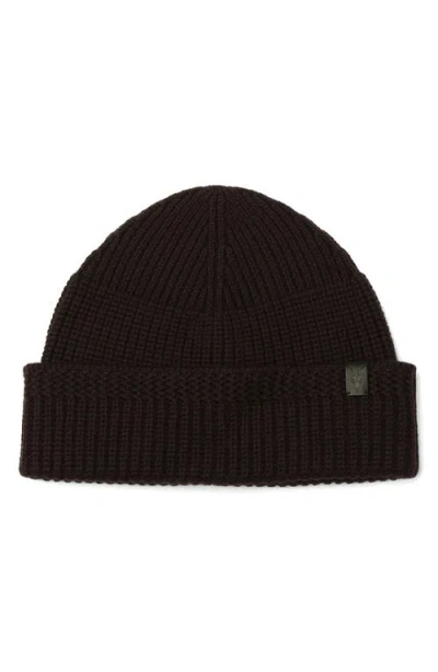 Allsaints Merino Wool Rib Beanie In Multi