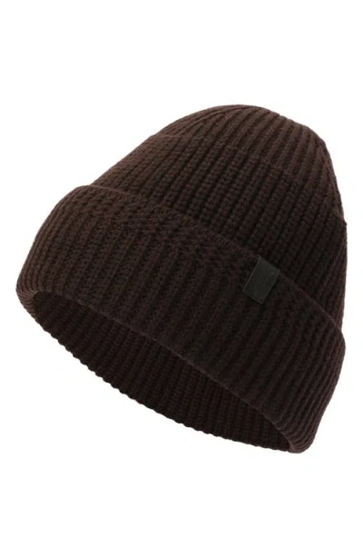 Allsaints Merino Wool Rib Beanie In Multi