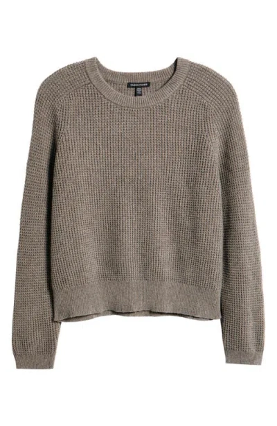 Eileen Fisher Organic Cotton & Cashmere Crewneck Sweater In Brown