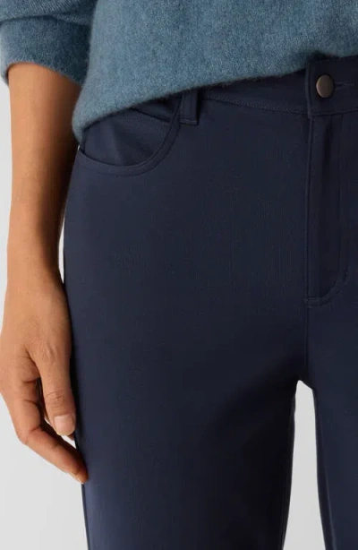 Eileen Fisher High Waist Slim Fit Jeans In Blue