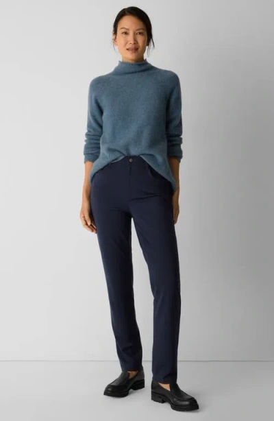 Eileen Fisher High Waist Slim Fit Jeans In Blue