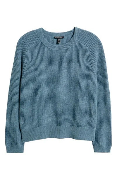 Eileen Fisher Organic Cotton & Cashmere Crewneck Sweater In Blue