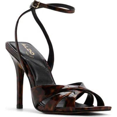 Aldo Meteora Ankle Strap Sandal In Brown