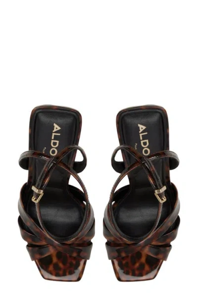 Aldo Meteora Ankle Strap Sandal In Brown