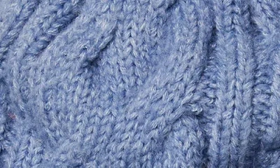 Free People Coast Line Cable Beanie In Blue